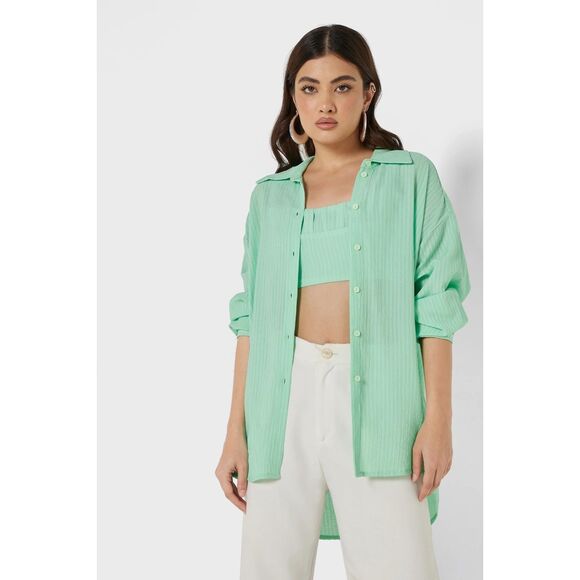 Nocturne — Mint Shirt Twin Set — Size XS / 34 — NWT - Picture 1 of 16